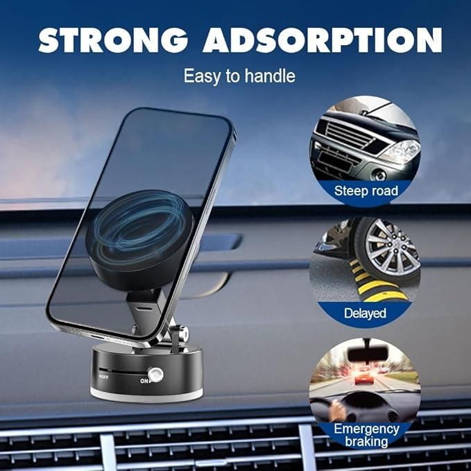 Vacuum Magnetic Suction Phone Holder – Pack of 1