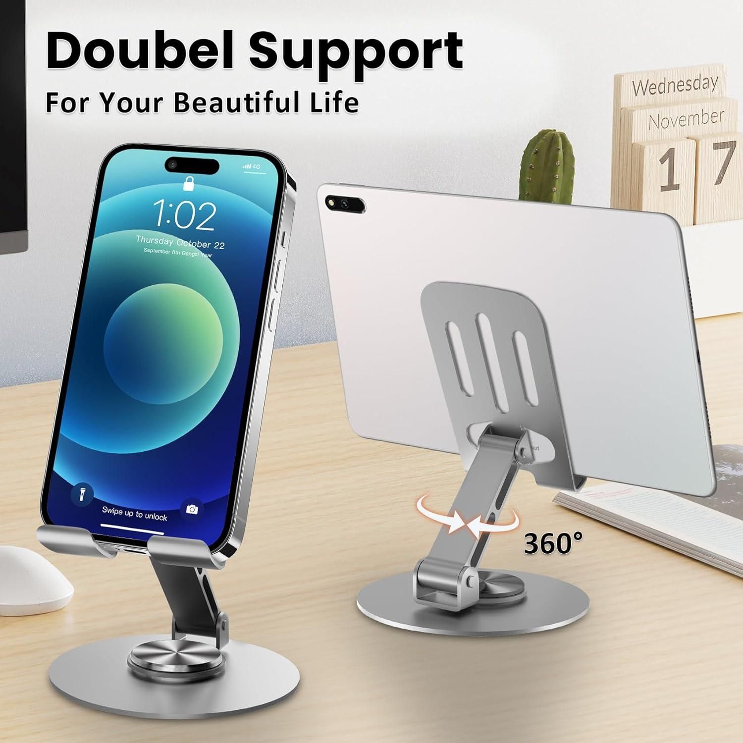 Aluminium 360° Rotating Phone & Tablet Stand