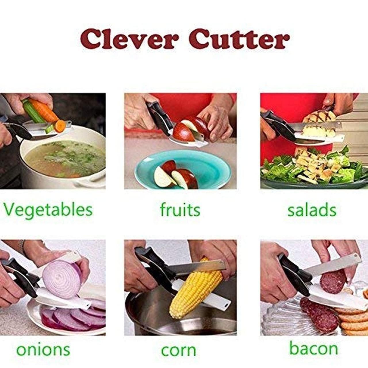 Clever Cutter 2-in-1 Kitchen Knife & Food Chopper