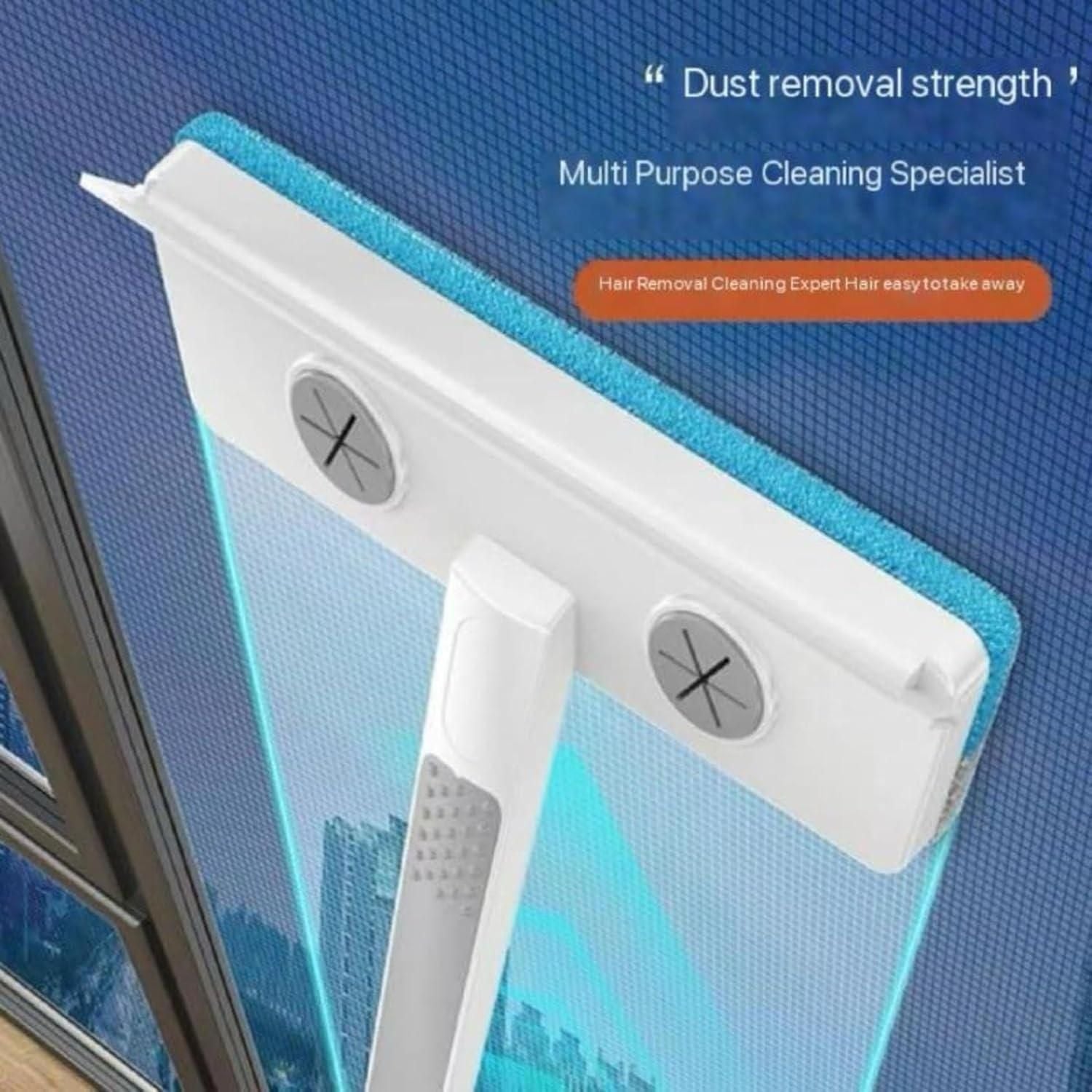 Multi-Function Window Cleaner with Telescopic Rod | Glass & Dust Cleaning Brush (1 Pc)